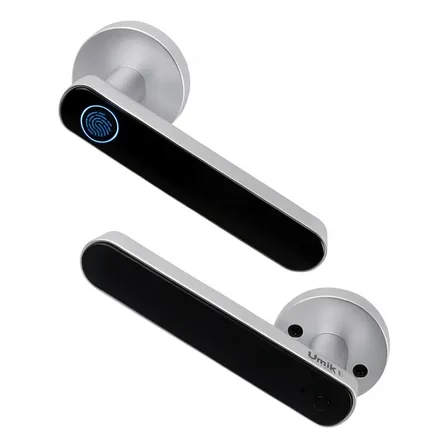 Fechadura Digital T11 Biométrica Senha App Tuya Smart Lock Prata