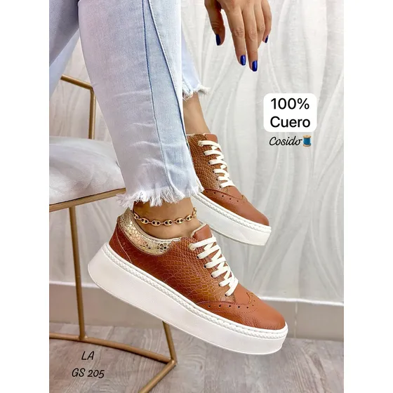 Zapatos Deportivos De Cuero Damas Nueva Coleccion 2