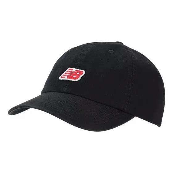 Gorra Unisex New Balance 6 Panel Patch Logo Negro Beige