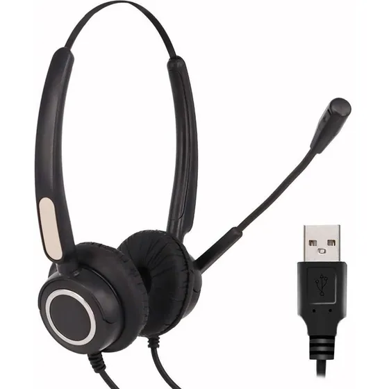 Auricular Usb Para Ordenador Oficina O Centro Llamada Pluma