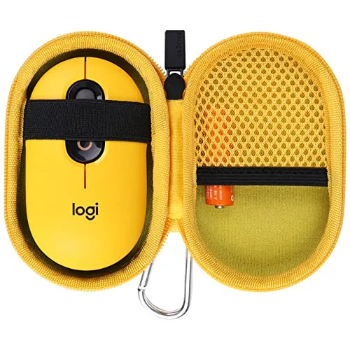 Estuche Funda Mouse Logitech Pop - Amarillo Y Negro