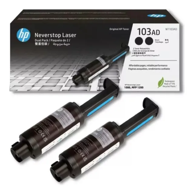 Toner Hp 103ad Original !! W1103ad Neverstop Kit 2 Jeringas