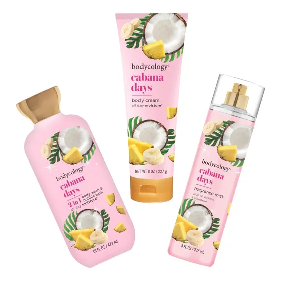 Cabana Days Set De Regalo Bodycology Trío Splash Loción Gel