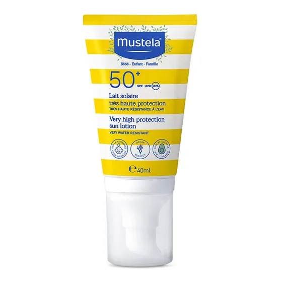Mustela Protetor Solar Loção Infantil e Adulto FPS 50+ 40 ml