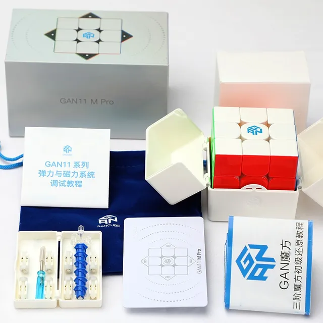 Gan 11m Pro Puzzle De Cubos Magnéticos 3x3 Y 2x2 Velocidades
