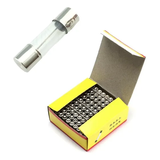 Pack 100 Unid Fusible Rapido De Vidrio  5x20mm, 0.5a