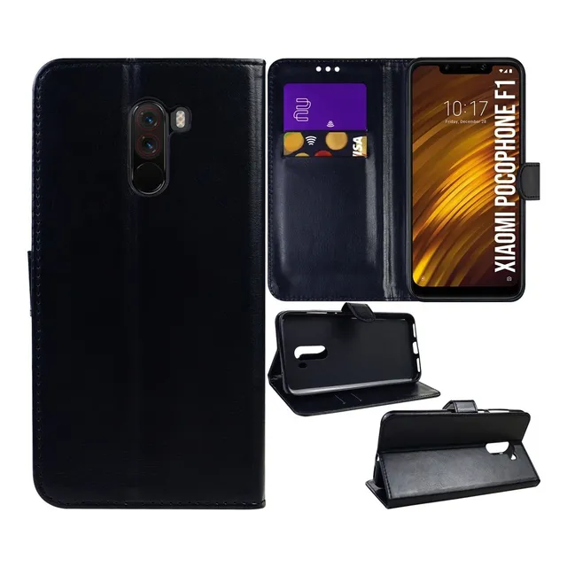 Capa Carteira + Pelíc Hydrogel Fosca P/ Xiaomi Pocophone F1