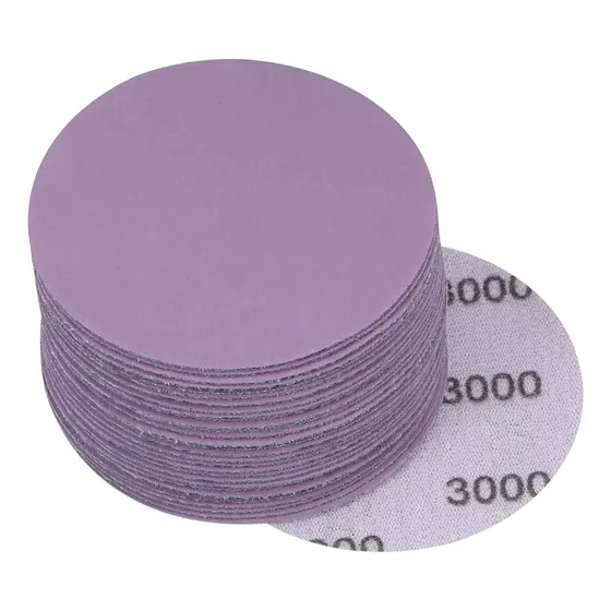 Discos Lijado Morados 76,2 Cm 3000 Granos Madera Metal