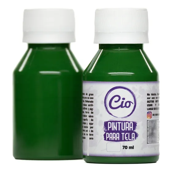 Frasco De Pintura Textil / Tela Cio Manualidades 70ml