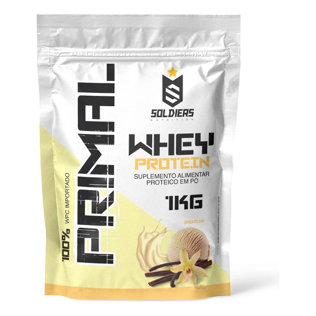 Whey Protein Primal 1kg - - Soldiers Nutrition Sabor Baunilha Whey Protein Primal 1kg - - Soldiers Nutrition Sabor Baunilha
