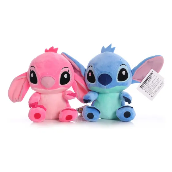 Peluche Stitch Azul Y Rosa 20 Cm Para Niños