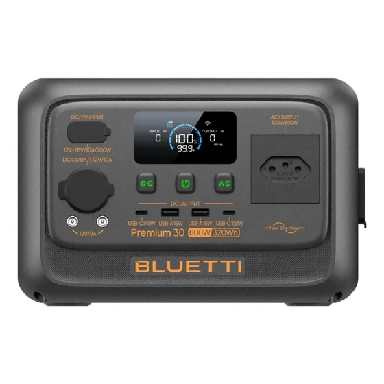 Estação Energia Premium 30 V2 Bluetti Gerador Solar Portátil 320wh 600w 127v