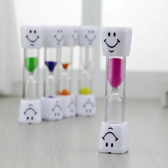 Reloj De Arena Con Dientes De 3 Minutos, Color Verde, Carica