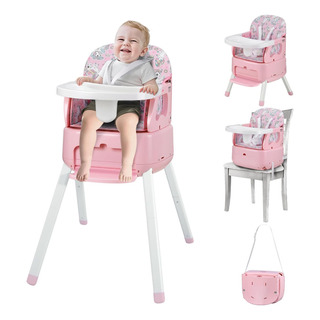 4 En 1 Silla Alta De Bebé Portátil, Silla Alta Convertible Y 4 En 1 Silla Alta De Bebé Portátil, Silla Alta Convertible Y