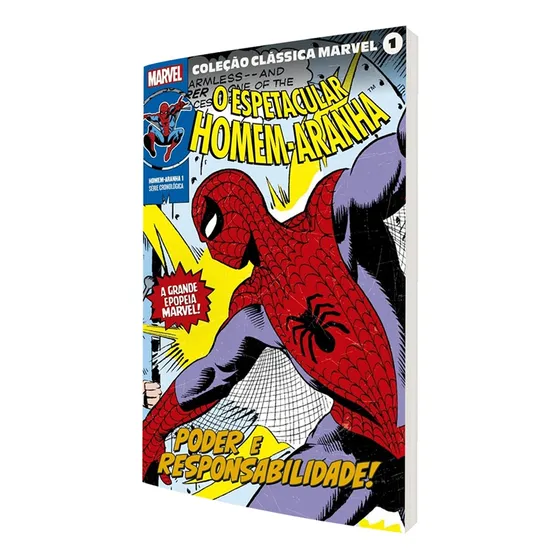 Coleção Clássica Marvel Vol. 1 - Homem-Aranha Vol. 1, de Lee, Stan. Editorial Panini Brasil LTDA, capa mole em português, 2021