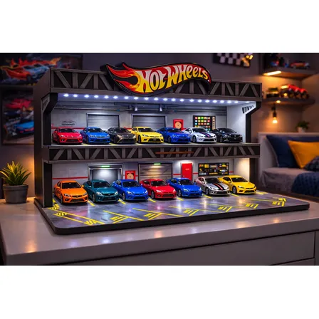 Expositor Mdf Para Miniaturas Hot Wheels Brinquedo Oficina