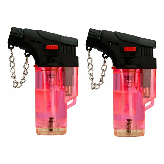 2 Maçarico Mini Portátil Recarregável Ultra Chama 1300 Graus