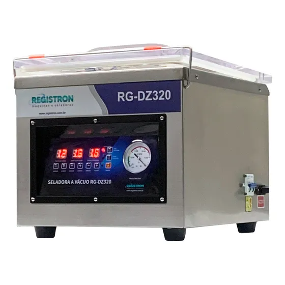 Seladora A Vácuo Comercial Inox Registron Rg-dz320