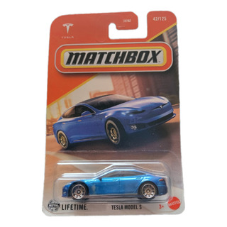 Matchbox Tesla Model S Azul 1/64 2025 Matchbox Tesla Model S Azul 1/64 2025