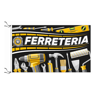 Bandera De Ferretería Negra 90 X 150cm De Tela Bandera De Ferretería Negra 90 X 150cm De Tela