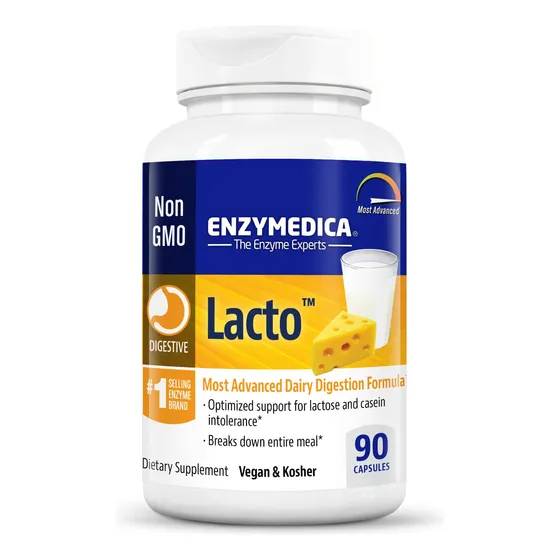 Suplemento Enzymedica Lacto Maximum Strength 90 Cápsulas