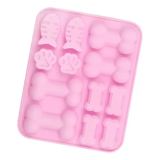 Molde Silicone Cachorrinho Osso Ossinho Raçao Cachorro Gato
