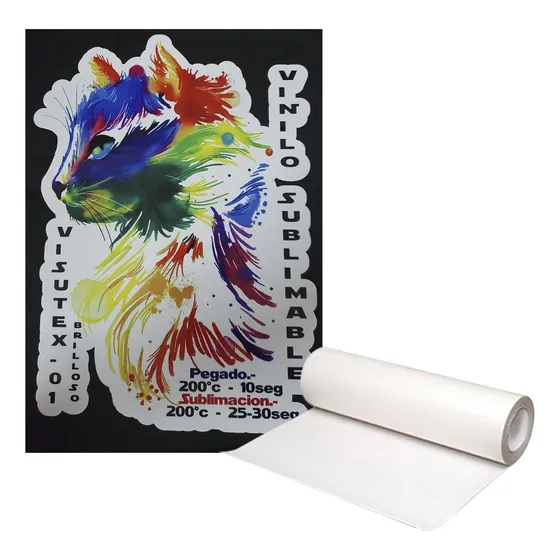 Vinilo Blanco Sublimable Termotransferible Moritzu 0.50cmx1m