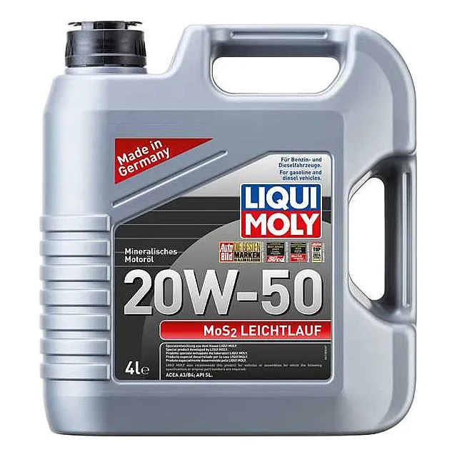 Aceite Liqui Moly Mineral 20w50 Mos2 4 Litros