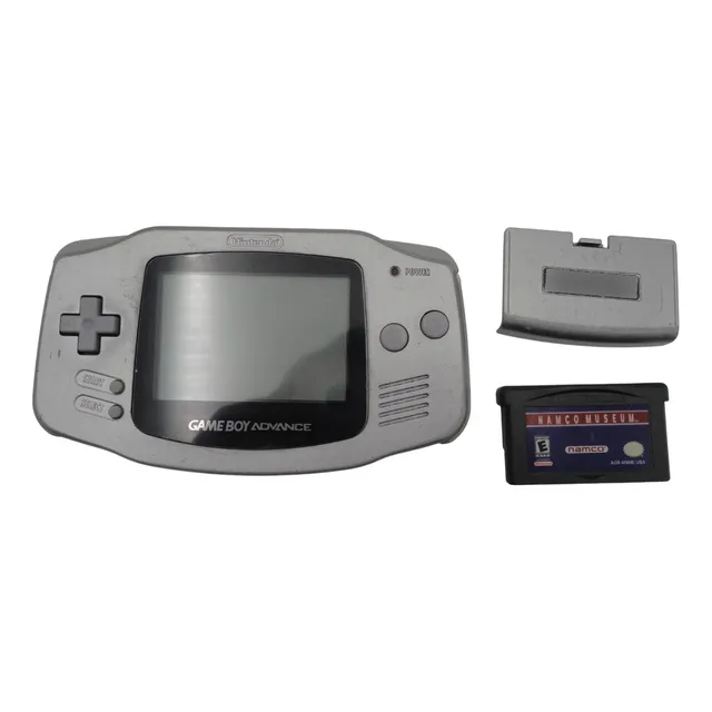 Nintendo Game Boy Advance Advance Plata Tapa 1 Juego Gba Plateado