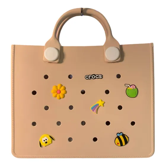 Carteras Estilo Crocs De Goma Modelo Exclusivo (sin Forro)