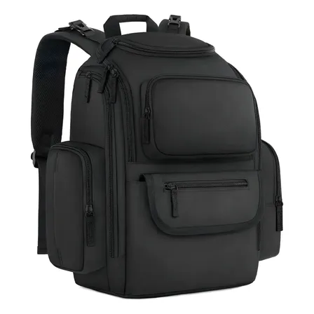 Mochila Pañalera Para Bebé, Impermeable Y Espaciosa, Con Bolsillos Térmicos Para Biberón, Organizador Multifuncional, Ideal Para Mamás Y Papás, Diseño Moderno Y Cómodo, Mancro 1046 Color Negro
