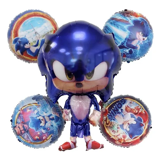 Set De Globos 5 Piezas Diferentes Diseños Para Cumpleaños