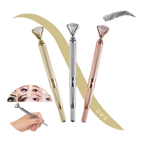 Tebori Microblading Cejas Ojos Y Labios Con Diamante Acero
