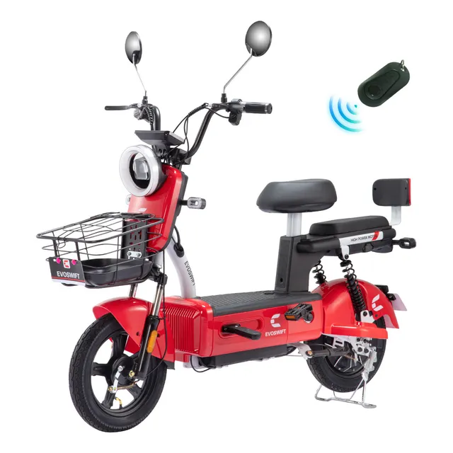 Bicicleta Eléctrica EVOSWIFT E600 Color Rojo 48v