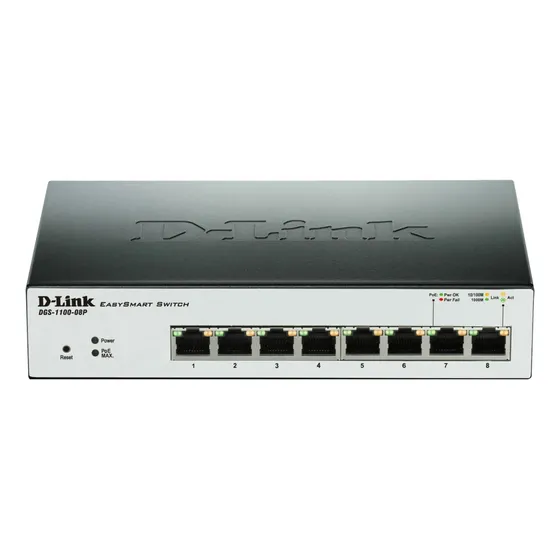 Switch Dlink Dgs-1100-08 / 8ports Gb Poe/ Layer 2 Easy Smart