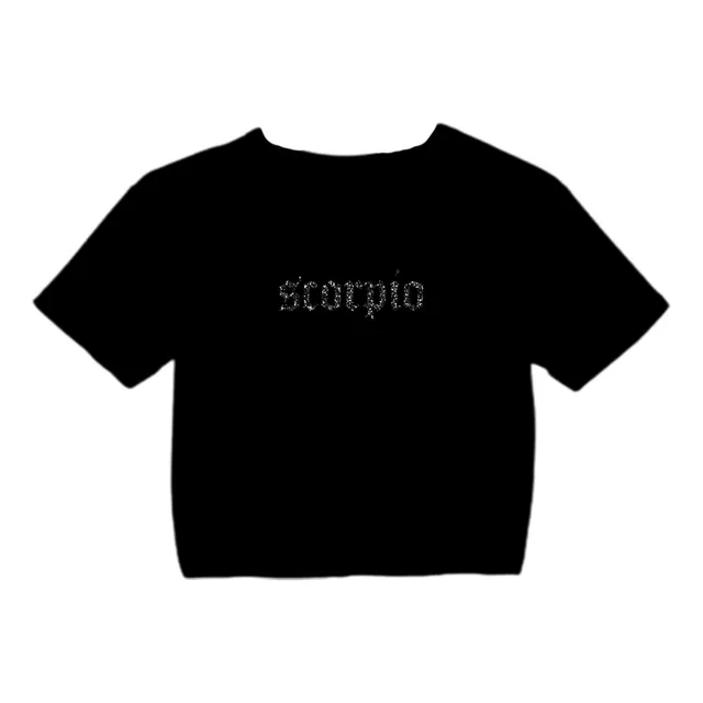 Crop Top - Scorpio - Escorpio Zodíaco Glitter