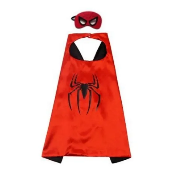 Fantasia Homem Aranha Infantil Com Capa E Máscara
