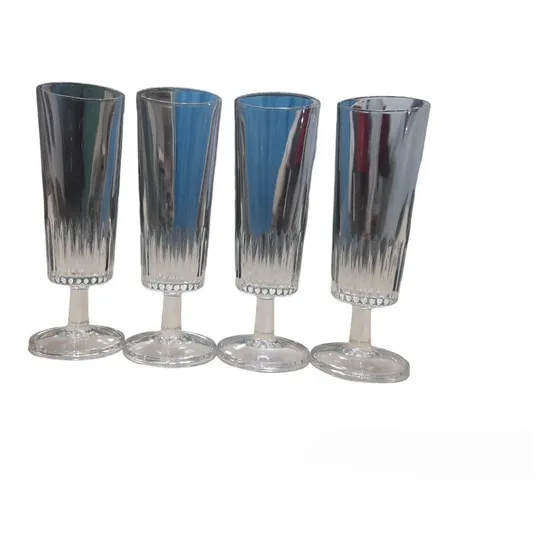 Juego De 6 Copas De Cristal Tallado