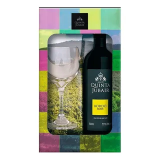 Kit Quinta Jubair De Mesa Tinto Suave BordÎ 750ml 1 Taça Kit Quinta Jubair De Mesa Tinto Suave BordÎ 750ml 1 Taça