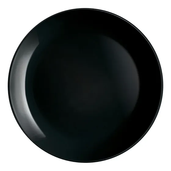 Plato Llano X6 27cm Negro P0786 Diwali Luminarc Arc