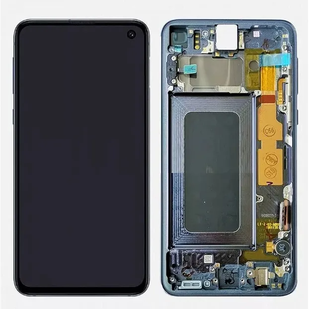 Pantalla Samsung S10e Ori Con Marco Negro / Blanco Negro