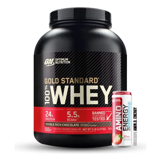 Gold Standard 100% Whey 5lb, Proteína, Optimum Nutrition