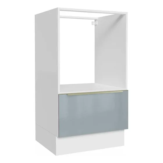 Mueble Para Horno Y Microondas Madesa Lux Sin Encimera Bg Color Blanco/Gris