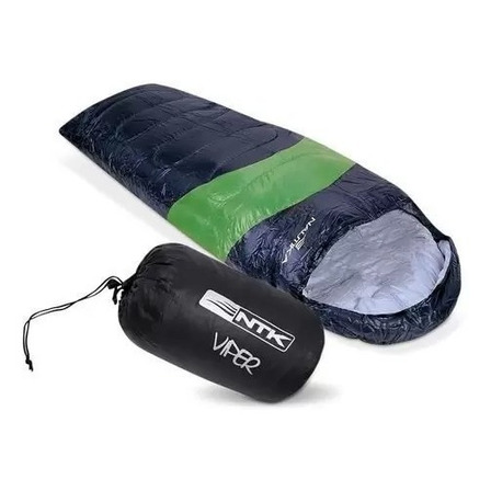 Saco De Dormir Com Capus Viper 5ºc A 12ºc + Sacola - Nautika Cor Preto E Verde Saco De Dormir Com Capus Viper 5ºc A 12ºc + Sacola - Nautika Cor Preto E Verde