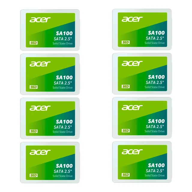 Kit 8 Disco Duro Sólido Interno Ssd Acer Sa100 240gb