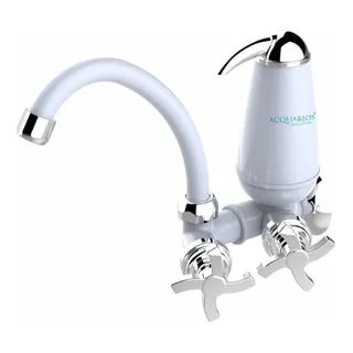 Acquabios E05 Torneira Com Filtro Bica Movel De Parede Quadriseta Acabamento Cromado Cor Branco Acquabios E05 Torneira Com Filtro Bica Movel De Parede Quadriseta Acabamento Cromado Cor Branco