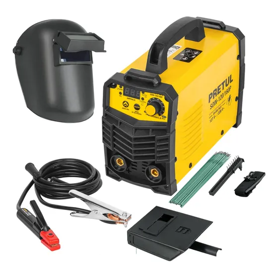 Combo Soldadora Inversora 160a Mascara De Soldar Electrodos