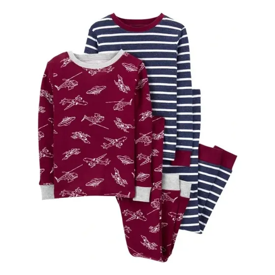 Carters  Pijama Niño 7 Año Camiseta Manga Larga Pantalones