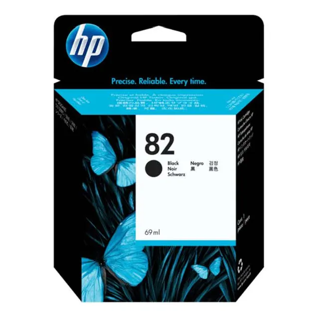 Cartucho De Tinta Hp Original Ch565a 82 Negro