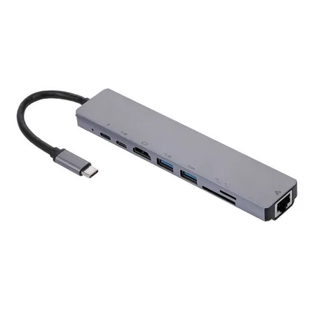 Hub Usb Tipo C 8 En 1 Docking Station